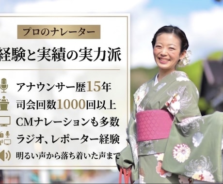最短当日納品◎現役MCが声で想いを伝えます イメージ1