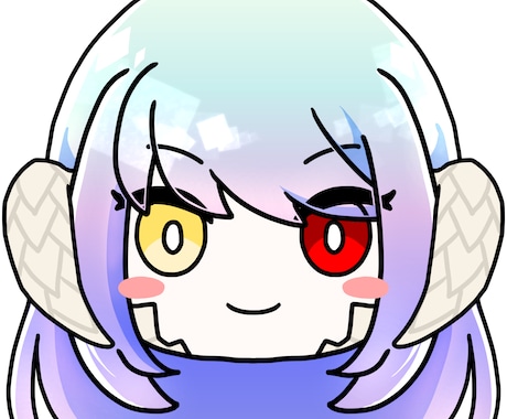 SNSのアイコン等、イラストを承ります 2頭身のキャラクターならお任せください！ イメージ1
