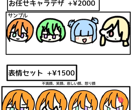 顔だけイラスト描きます 安くて、早くて、最高の仕上がりにします！ イメージ2