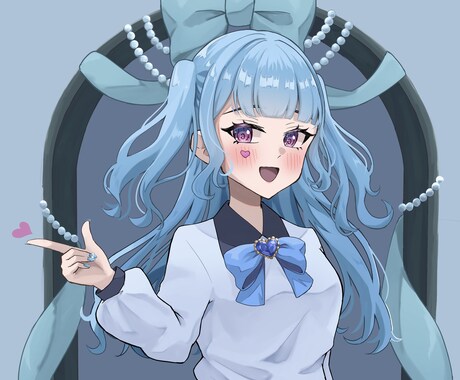 女の子の可愛いイラスト描きます サムネ、アイコン、歌ってみたに使用できるイラストを描きます！ イメージ2