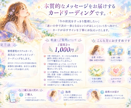 オラクルカードリーディング★そのままをお伝えします イメージ1
