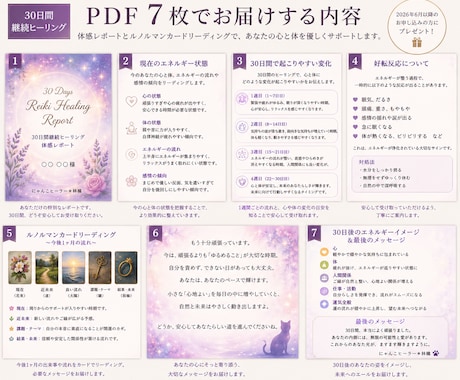 30日間受け取り！レイキで波動を整えます 有資格者が毎日あなたへ癒しのエネルギーをリアルタイムでお届け イメージ2
