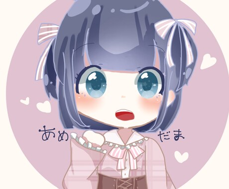 イラスト描きます SNSなどのアイコンなどに！可愛いミニキャラアイコン描きます イメージ2