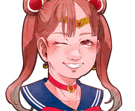 バストアップの似顔絵承ります ❀アナログっぽく可愛すぎない等身大のイラストです❀ イメージ2