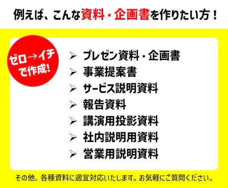 現役広告プランナーが「ゼロ→イチ」で資料作成します 原稿を元に、新規でPPTによる資料や企画書を作成いたします イメージ2