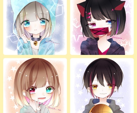 オリジナルOK！可愛いSNSアイコンお描きします 3名限定オプション無料キャンペーンします！◎ イメージ2