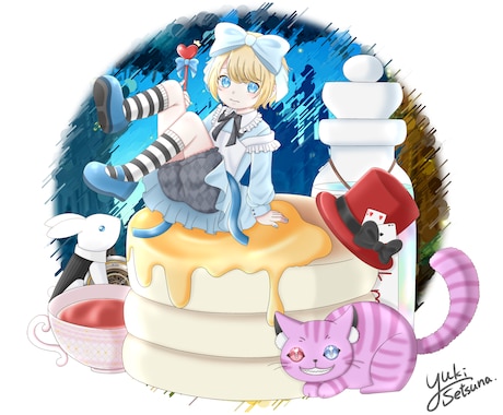 綺麗で可愛い一枚絵を描きます 可愛い一枚絵イラストを作成致します。 イメージ1