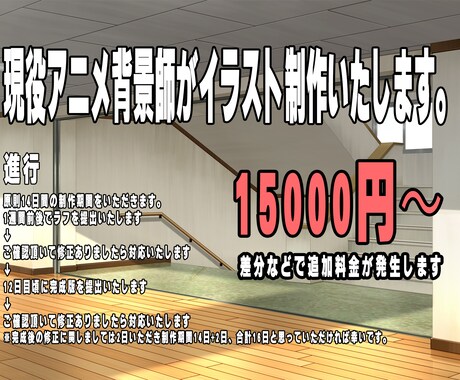 ゲーム背景を現役アニメ背景師が制作いたします ゲーム背景素材を経験者の私だからこそできる高クオリティー！ イメージ1