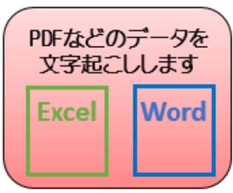 PDFなどの文字起こしをいたします 事務経験２１年の実力をお見せします イメージ1