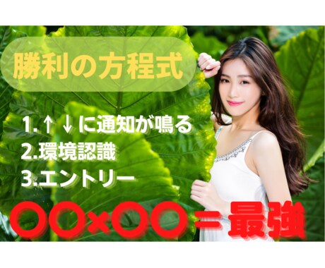 FX》勝利の方程式〇〇×〇〇！最強手法伝授します 初心者でも簡単把握！コロナ禍でも生き抜いた手法【ドル円他】 イメージ2