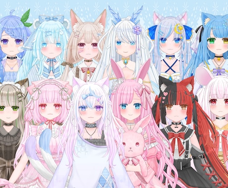 Vtuber用のLive2Dモデル制作いたします キャラデザからモデリングまで、全行程対応いたします✨ イメージ1