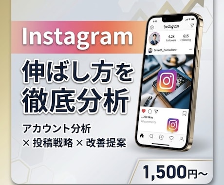 Instagramを伸ばす方法を提案します フォロワー・集客につながる運用をサポート イメージ1