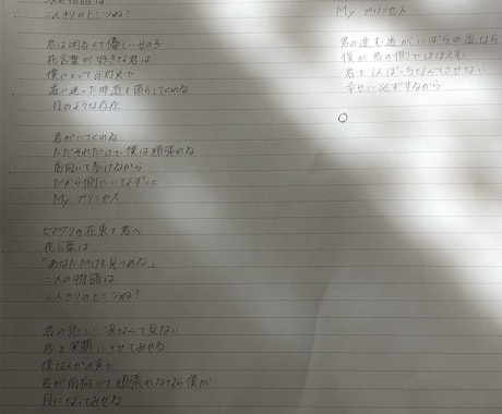 作詞をしたり歌ったります