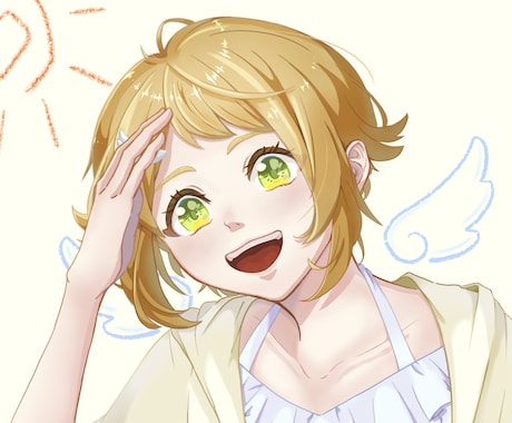 明るくて可愛いSNSアイコン制作します デフォルメ可/男女どちらでもOK！ イメージ1