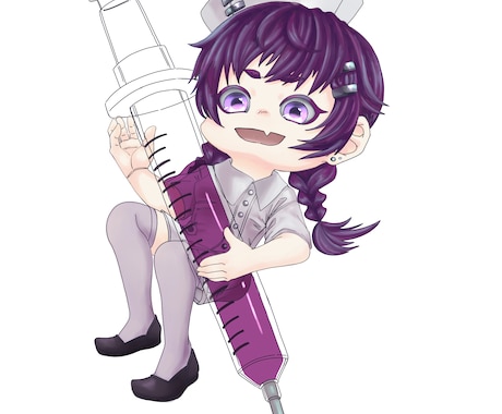 厚塗りでデフォルメキャラクター描きます 可愛い厚塗りイラストはいかがですか？ イメージ2