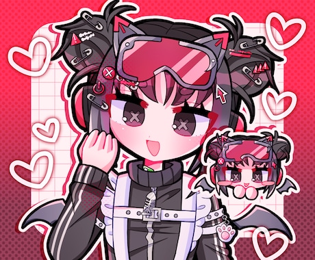 デフォルメ付き！可愛い腰上イラスト描きます パッと目を引く、貴方だけのイラストをお届けします！ イメージ1