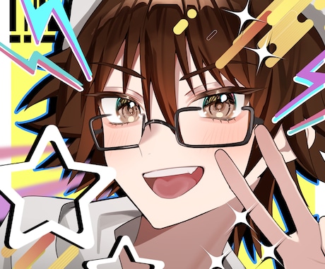 がっつり目を引くアイコン描きます 平均1週間納品！華やか＆儚げなイラストが得意です。男女〇 イメージ1