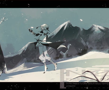 目にとまる一枚絵表紙・挿絵お描きします 同人誌・小説挿絵などお任せください！ イメージ1