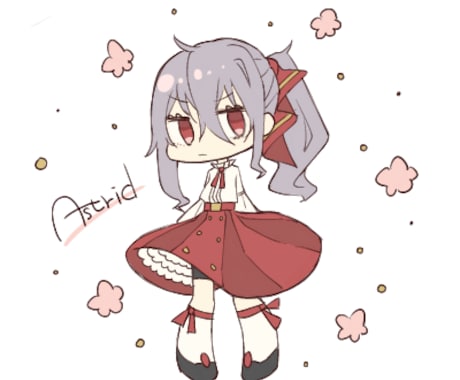 ゆるくてかわいいミニキャラアイコン制作します 周囲に散りばめるモチーフもお好きに選べます！ イメージ1