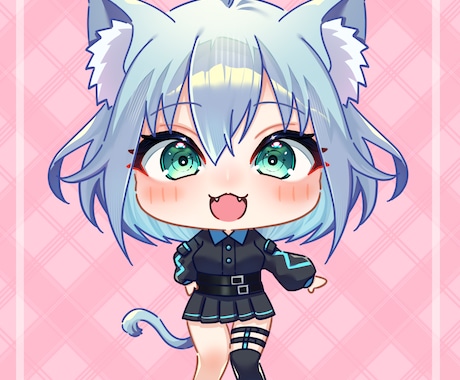 可愛いデフォルメちびキャライラスト作成いたします スタンプ、グッズ、立ち絵など。動画などに。商用利用可。 イメージ2