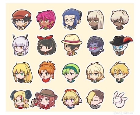 ちみ絵アイコン描きます ふんわりシンプルなデフォルメ絵のアイコンはいかがですか？ イメージ2