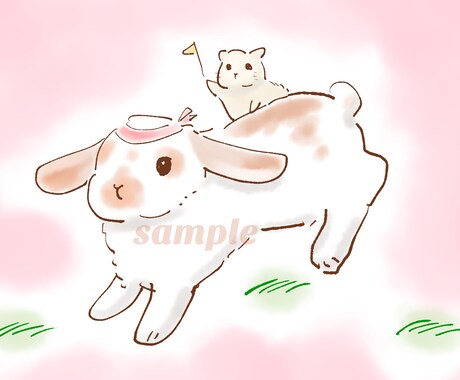 ペットや動物のイラストお描きします アイコンやプレゼントなどにぜひ！ イメージ1