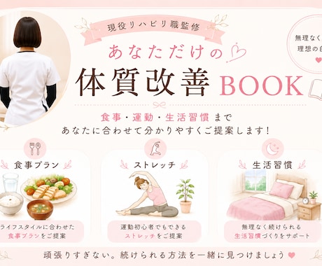 完全オーダーメイドの体質改善プランをご提案します 1人では解決できない、より美しく・健康的になりたい女性の方へ イメージ1