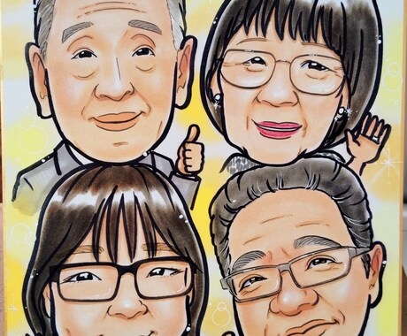 大好評！プロの似顔絵師が宝物になる似顔絵描きます 似てる！可愛い！一目で笑顔になれる明るい手描き似顔絵♡ イメージ2