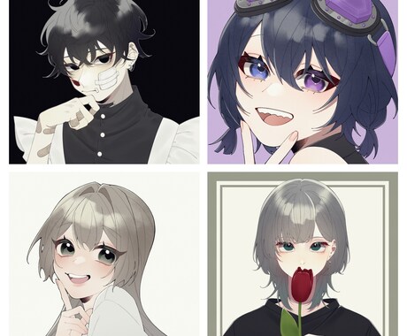 SNSやサムネで使うアイコンイラストを描きます 今なら！顔中心￥1000です！ イメージ1