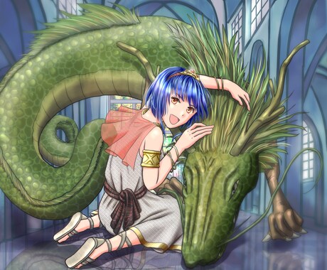 一枚絵イラストをなんでも描きます 商用利用も可です。人、動物、背景なんでも描きます。 イメージ1