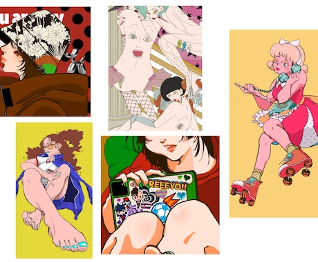 おしゃれでちょっと個性的な人物イラストを作成します 丁寧に対応し、ご要望を的確に反映いたします。 イメージ2