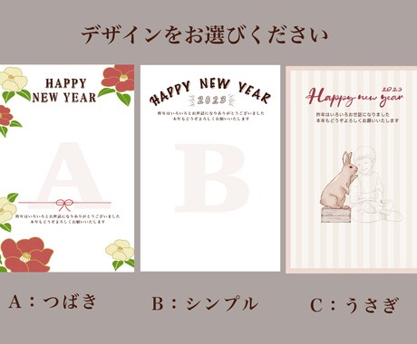 写真が苦手な方にもおすすめ！似顔絵の年賀状作ります お名前やご住所も入れられます。 イメージ2