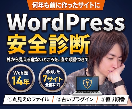 WordPressのセキュリティを診断します イメージ1