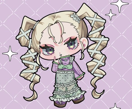 色鮮やかで可愛いミニキャラ制作します 返礼品やアイコン、配信等にご利用いただけます。 イメージ2