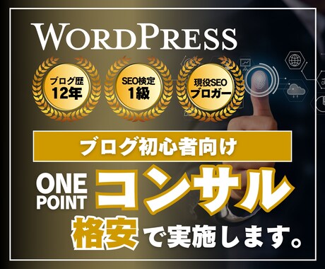 初心者向けにワンポイント・コンサルを提供します 「ブログ運営で困った」を解決します！ イメージ1