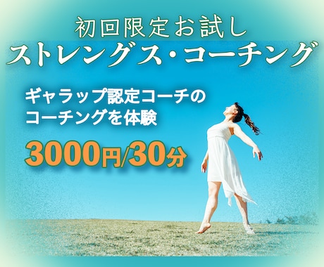 認定コーチによるストレングスコーチング体験できます 初回限定・お試しストレングスコーチング イメージ1
