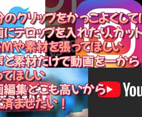 動画編集を手助けいたします 高クオリティ低価格。あなたのなりたいのお手伝い。 イメージ2