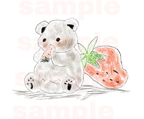 かわいい水彩画のアイコンを描きます 動画のサムネイル、グッズ等に使ってください イメージ2