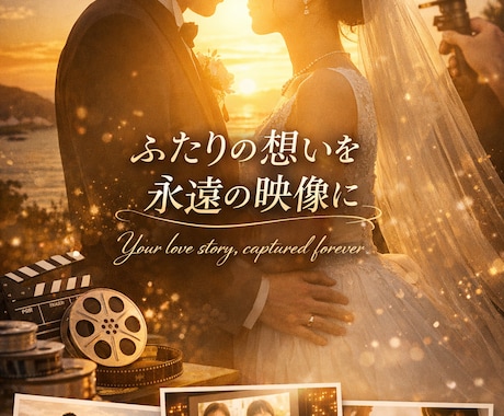結婚式の動画作成します 「結婚式を“感動で振り返りたい”ふたりへ。」 イメージ1