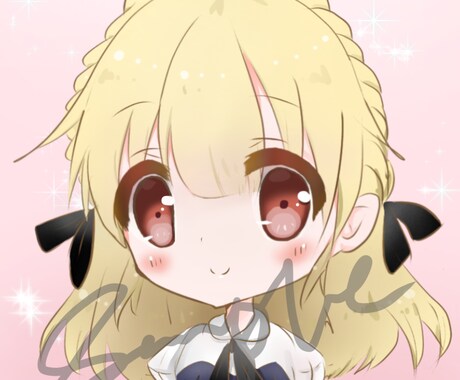 可愛いSNSアイコン制作します 夢絵、オリキャラ、似顔絵(髪型と目のみ伺います)OK イメージ2
