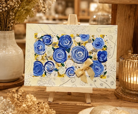 世界に一つ♡スクレツィアート画®を制作します ～色彩と粒子が織りなす幻想的なアート～ イメージ1