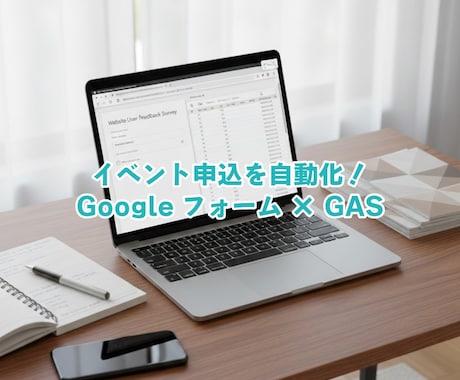 イベントや大会運営のフォームでの管理を自動化します 大会運営を楽に！自動返信と管理をGASで効率化します イメージ1