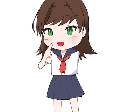 パッキリした塗りのSDキャラお描きします SNSアイコンやVtuber様の活動に使用できるSDキャラ イメージ1