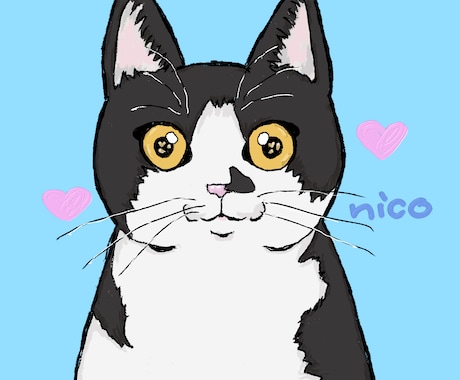 写真からOK！猫のイラスト描きます SNSアイコン・プレゼントにもぴったり！ イメージ1