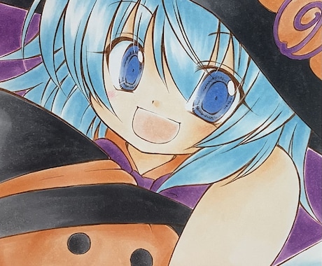 コピックで描いたアナログイラスト原画をお届けします 1000枚