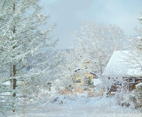 雪・冬景色アート加工写真を販売します 雪・冬景色アート加工写真　雪の部分にアート加工をしています イメージ1