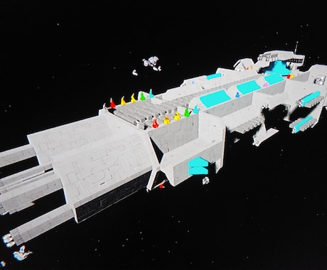 ゲームで作成した宇宙船たちの写真を販売します SPACE ENGINNERSで作成した宇宙船です。 イメージ1