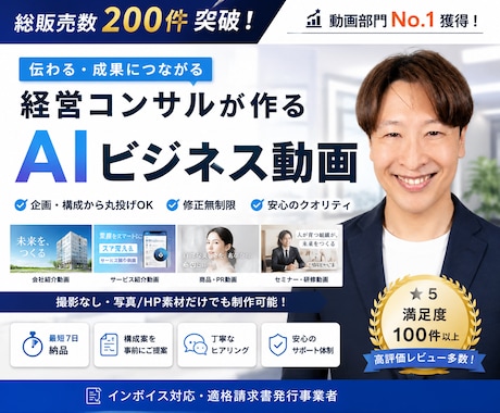 AIを使ったPR・広告動画作ります イメージ1