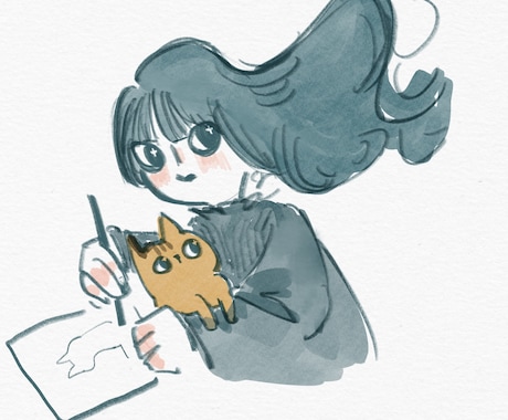 可愛いゆるっと似顔絵を書いてます 家族写真、旅行思い出など、暖かい絵をお届けたいです イメージ2