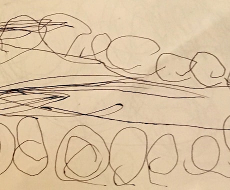 お子さんの初めての落書きを本物のアートにします お子さんの初めての落書きをアートを作成・額装してお届けします イメージ2